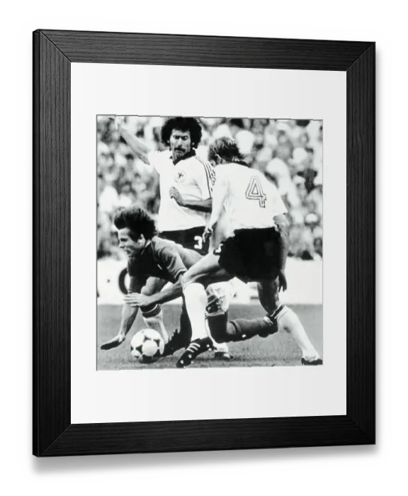 Framed Print : Soccer Players During World Cup Final Framed Print : Soccer Players During World Cup Final