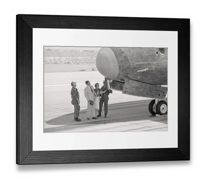 Framed Print : President Reagan Learning About Space Shuttle Framed Print : President Reagan Learning About Space Shuttle