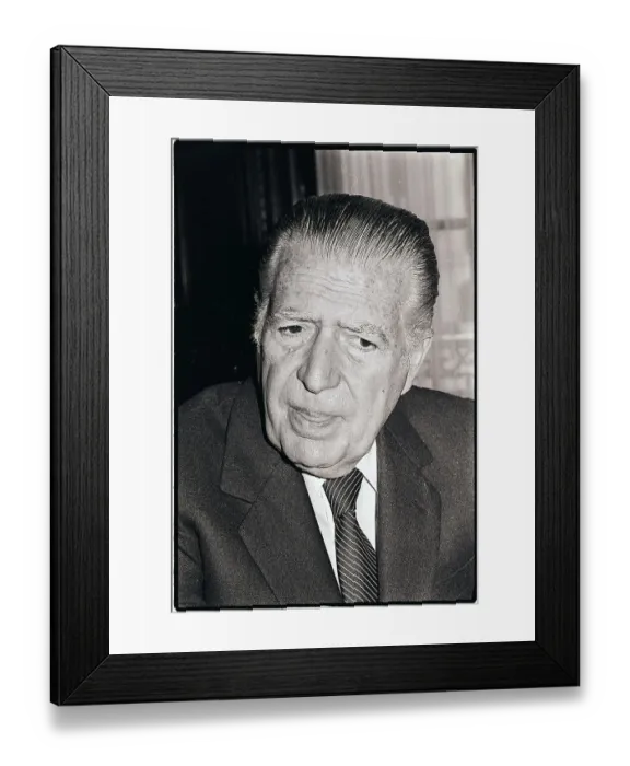 Framed Print : President Fernando Belaunde Framed Print : President Fernando Belaunde