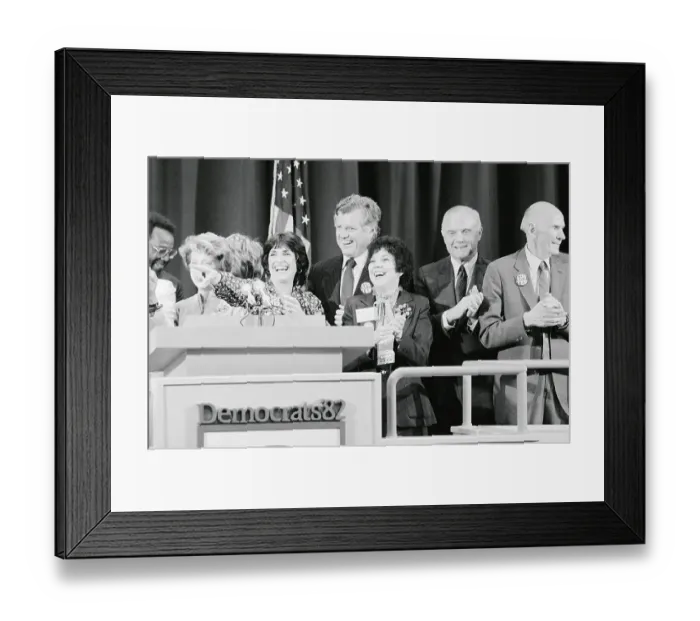 Framed Print : Ted Kennedy and Fellow Democrats at Podium Framed Print : Ted Kennedy and Fellow Democrats at Podium