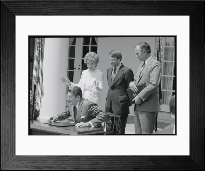 Framed Print : Ronald Reagan with Wife and Others Framed Print : Ronald Reagan with Wife and Others