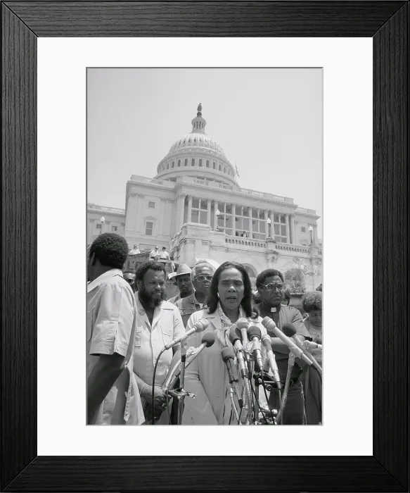 Framed Print : Coretta King Speaking Framed Print : Coretta King Speaking