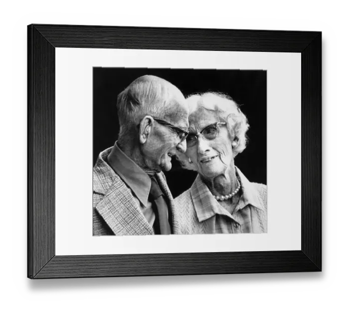 Framed Print : Couple Celebrating 70th Wedding Anniversary Framed Print : Couple Celebrating 70th Wedding Anniversary