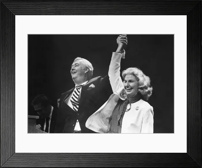 Framed Print : Daniel P. Moynihan and Wife Celebrating Framed Print : Daniel P. Moynihan and Wife Celebrating
