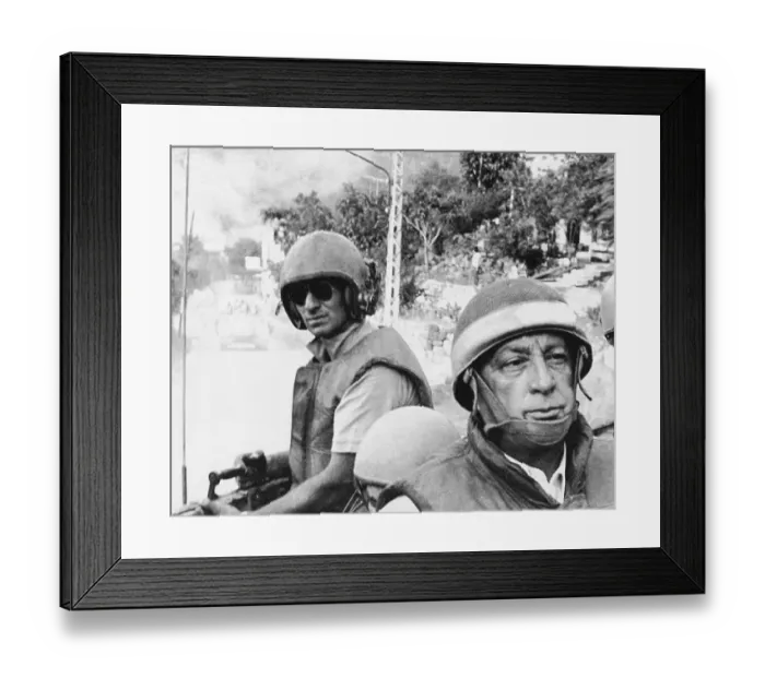 Framed Print : Defense Minister Ariel Sharon Framed Print : Defense Minister Ariel Sharon