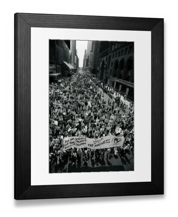 Framed Print : Anti-Nuclear Demonstration in New York City Framed Print : Anti-Nuclear Demonstration in New York City