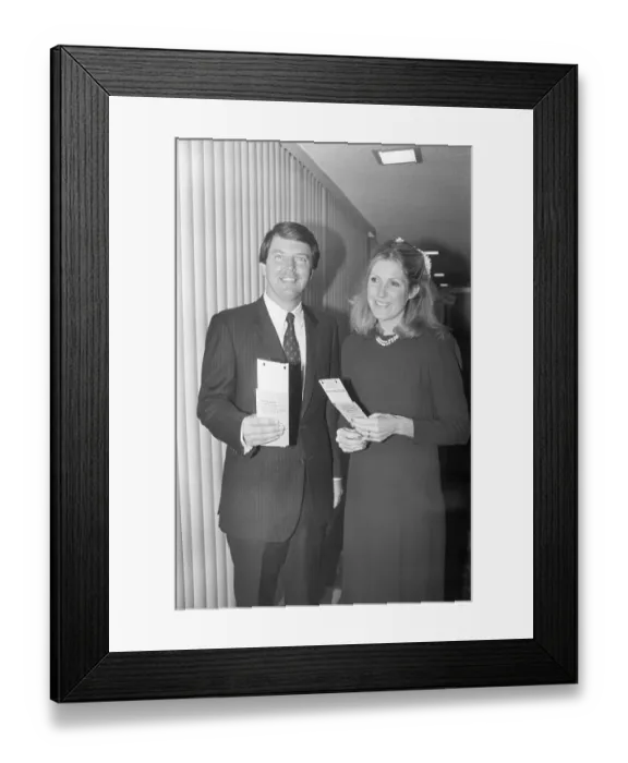 Framed Print : Lt. Governor Mike Curb and Wife Framed Print : Lt. Governor Mike Curb and Wife