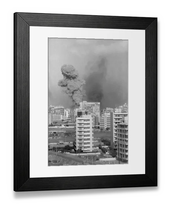 Framed Print : Israeli Bombing In Lebanon Framed Print : Israeli Bombing In Lebanon