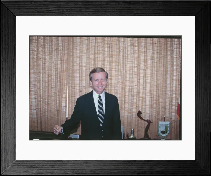 Framed Print : Portrait of Pete Wilson Framed Print : Portrait of Pete Wilson
