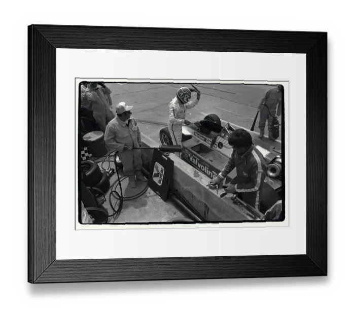 Framed Print : A.J. Foyt in Gear Framed Print : A.J. Foyt in Gear