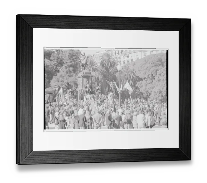 Framed Print : German-Argentines Gathering in Support Framed Print : German-Argentines Gathering in Support