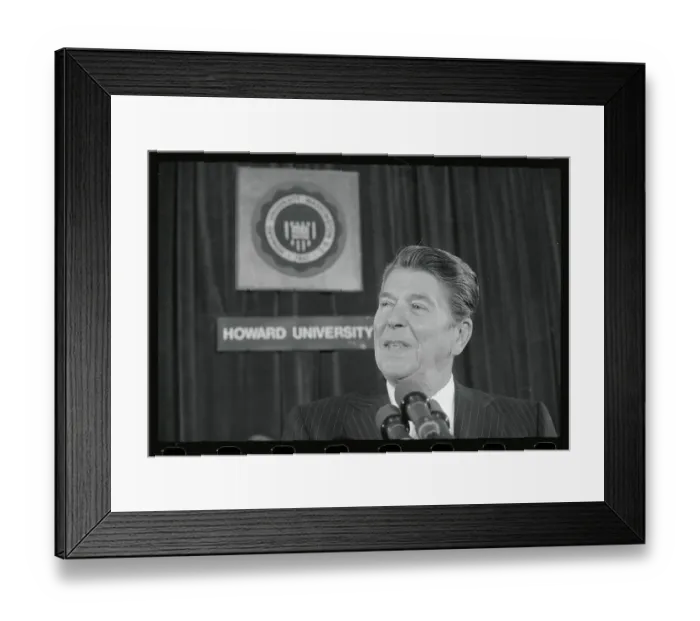 Framed Print : Ronald Reagan near University Podium Framed Print : Ronald Reagan near University Podium