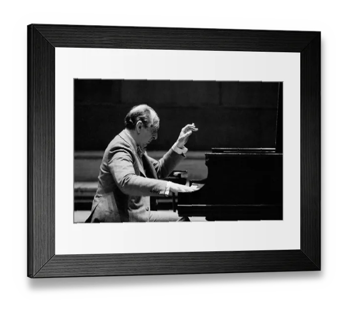 Framed Print : Vladimir Horowitz at Piano Practicing Framed Print : Vladimir Horowitz at Piano Practicing