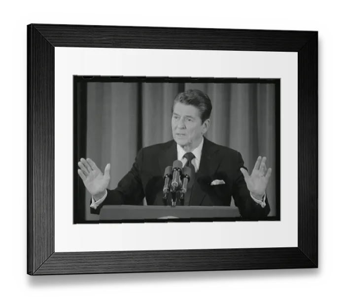 Framed Print : Ronald Reagan at the Podium