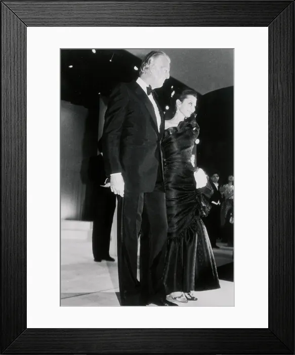 Framed Print : Audrey Hepburn and Hubert De Givenchy in Formal Attire Framed Print : Audrey Hepburn and Hubert De Givenchy in Formal Attire