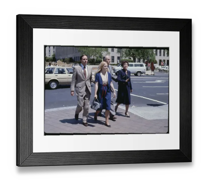 Framed Print : John Hinckley Strolling with Family Framed Print : John Hinckley Strolling with Family