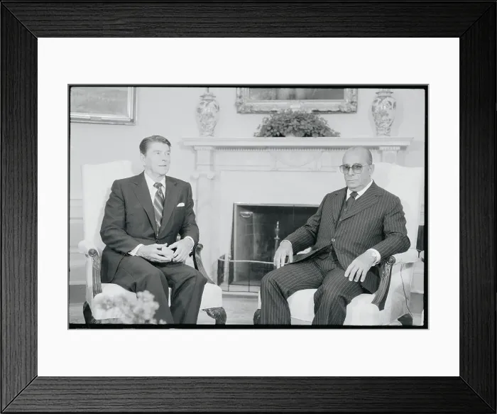 Framed Print : President Reagan and Joao Baptista de Oliveira Figueiredo Framed Print : President Reagan and Joao Baptista de Oliveira Figueiredo
