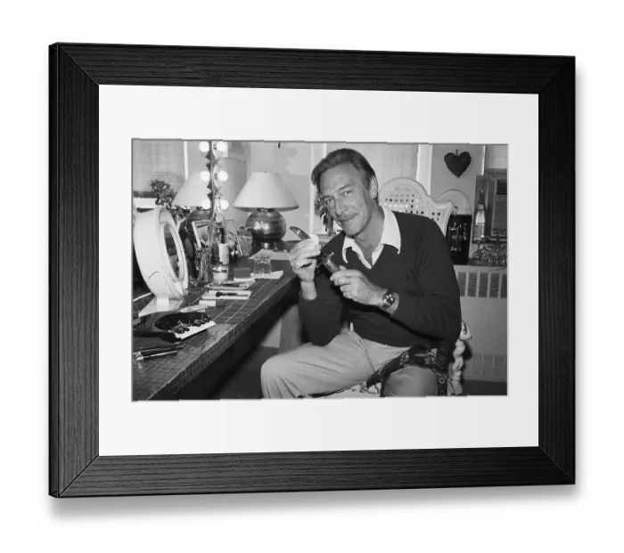 Framed Print : Christopher Plummer Cleaning Dagger Framed Print : Christopher Plummer Cleaning Dagger