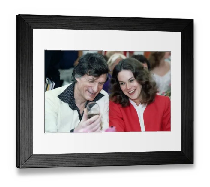 Framed Print : Hugh Hefner with Daughter Christie Framed Print : Hugh Hefner with Daughter Christie