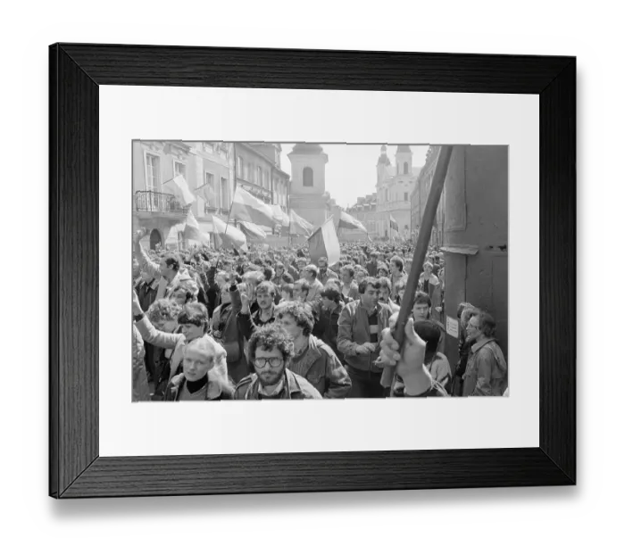 Framed Print : Polish Citizens Marching Framed Print : Polish Citizens Marching