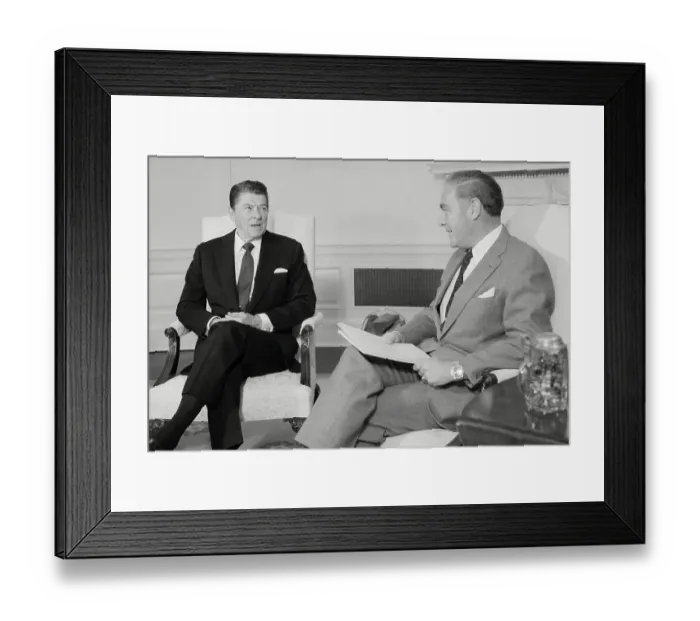 Framed Print : Ronald Reagan and Alexander Haig Framed Print : Ronald Reagan and Alexander Haig
