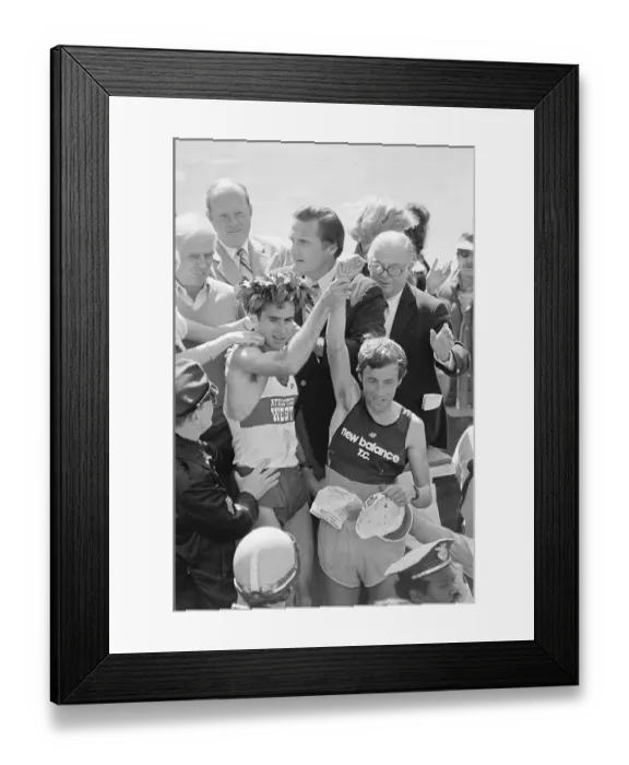 Framed Print : Alberto Salazar After Winning Marathon Framed Print : Alberto Salazar After Winning Marathon