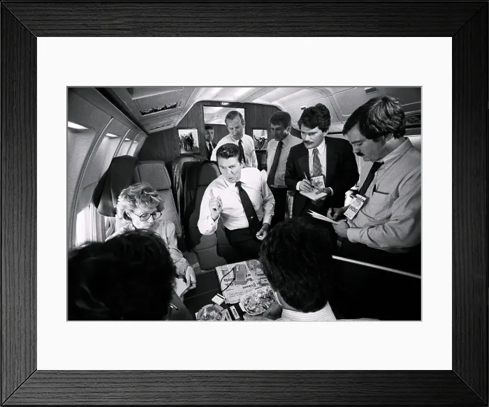 Framed Print : Ronald Reagan Clearing up Confusion Framed Print : Ronald Reagan Clearing up Confusion