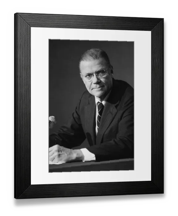 Framed Print : Robert Mcnamara Seated Framed Print : Robert Mcnamara Seated