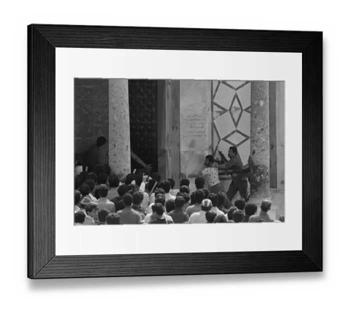 Framed Print : Shooter Inside a Jerusalem Mosque Framed Print : Shooter Inside a Jerusalem Mosque