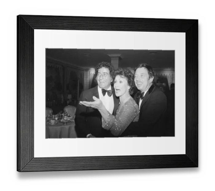 Framed Print : Chita Rivera With Tony Bennet and Cy Coleman Framed Print : Chita Rivera With Tony Bennet and Cy Coleman