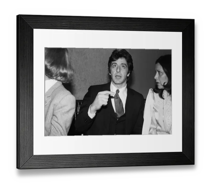 Framed Print : Al Pacino at a Theater Hall of Fame function. New York