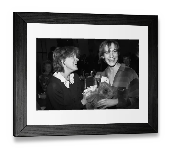 Framed Print : Tammy Grimes & Amanda Plummer at Party Framed Print : Tammy Grimes & Amanda Plummer at Party