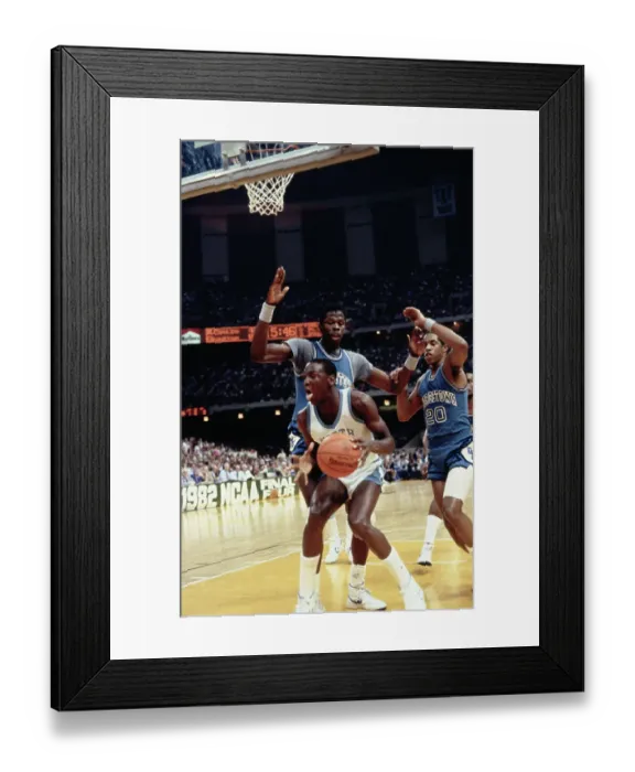 Framed Print : Michael Jordan During NCAA Action Framed Print : Michael Jordan During NCAA Action