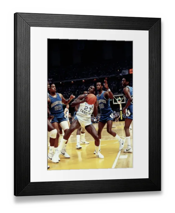 Framed Print : Michael Jordan During NCAA Action Framed Print : Michael Jordan During NCAA Action