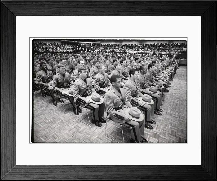 Framed Print : Graduating Class Of State Troopers Framed Print : Graduating Class Of State Troopers
