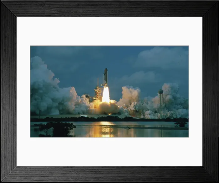 Framed Print : Shuttle Columbia Lifting Off Framed Print : Shuttle Columbia Lifting Off