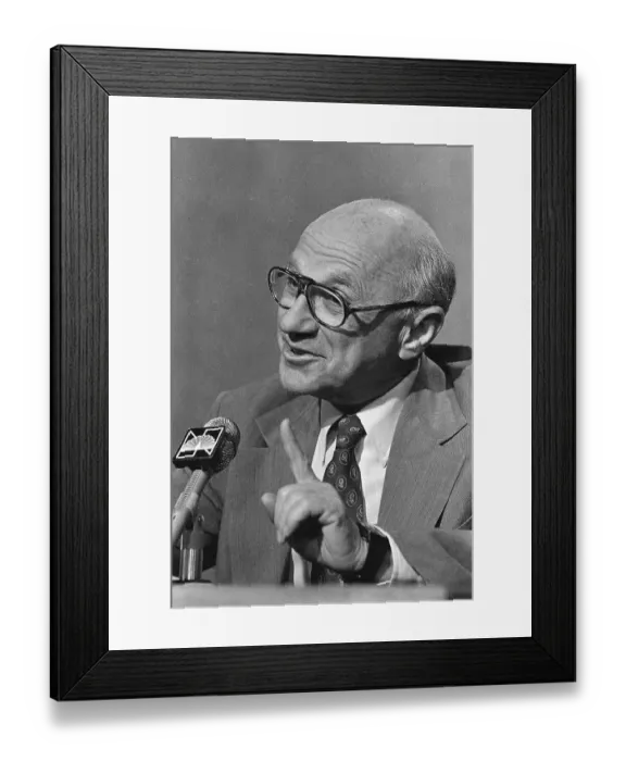 Framed Print : Economist Milton Friedman Framed Print : Economist Milton Friedman