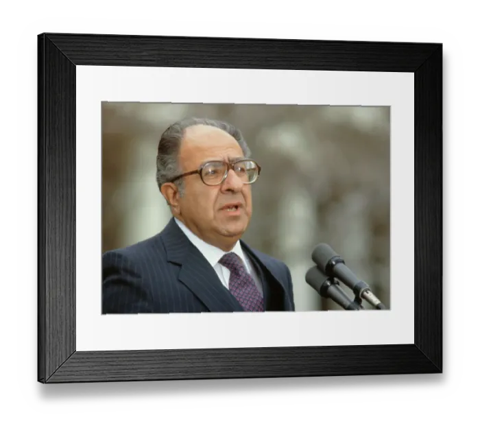 Framed Print : American Special Envoy Phillip Habib Framed Print : American Special Envoy Phillip Habib