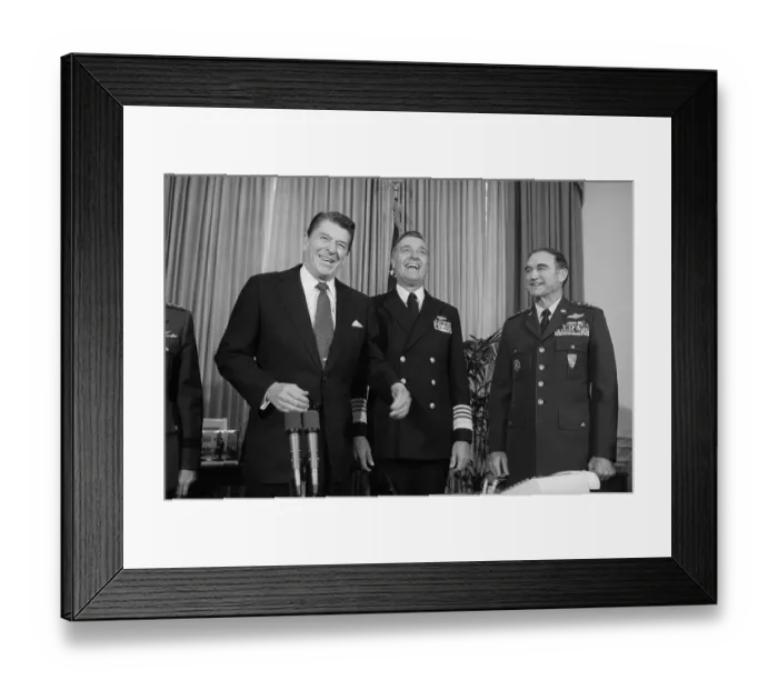 Framed Print : President Reagan with Colleagues