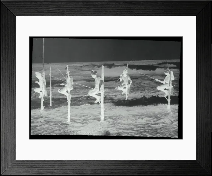 Framed Print : Stilt Fisherman in Sri Lanka Framed Print : Stilt Fisherman in Sri Lanka