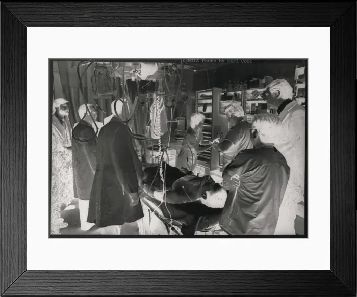 Framed Print : Doctors Treating Don Williams Framed Print : Doctors Treating Don Williams