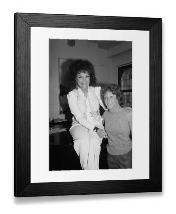 Framed Print : Connie Francis with Leslie Gore Framed Print : Connie Francis with Leslie Gore