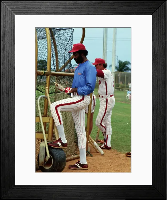 Framed Print : Baseball Player Garry Maddox Framed Print : Baseball Player Garry Maddox