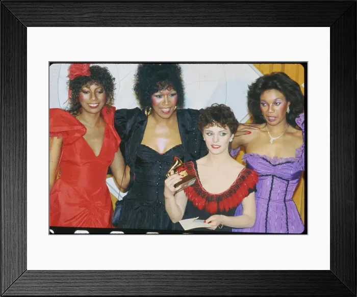 Framed Print : Songstress Sheena Easton Posing with the Pointer Sisters Framed Print : Songstress Sheena Easton Posing with the Pointer Sisters