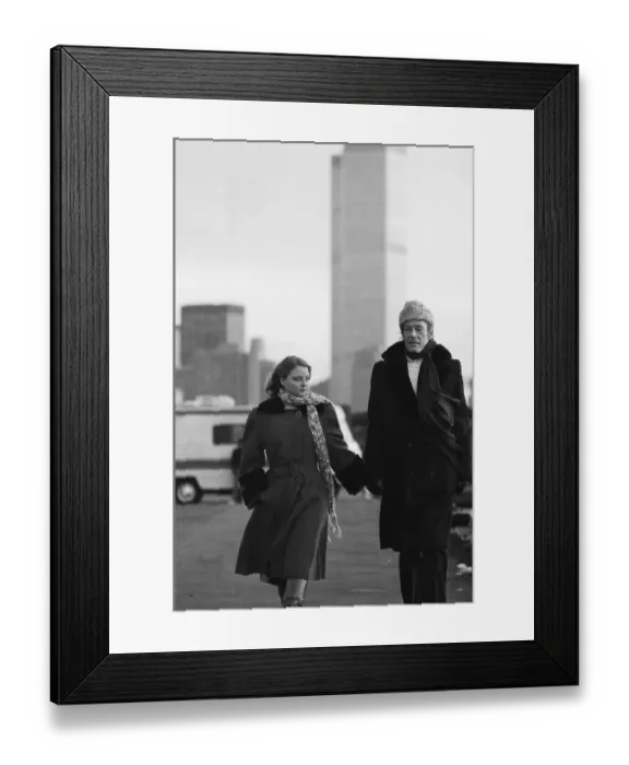 Framed Print : Jodie Foster and Peter O'Toole Walking Framed Print : Jodie Foster and Peter O'Toole Walking