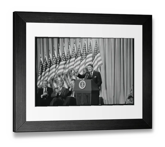 Framed Print : Ronald Reagan Speaking Framed Print : Ronald Reagan Speaking