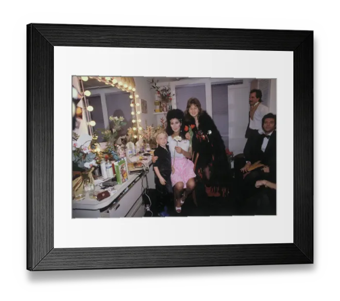 Framed Print : Cher with Her Children Framed Print : Cher with Her Children