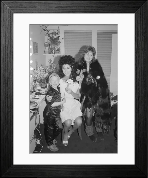 Framed Print : Full Length Cher, Chastity &Elijah Blue Framed Print : Full Length Cher, Chastity &Elijah Blue