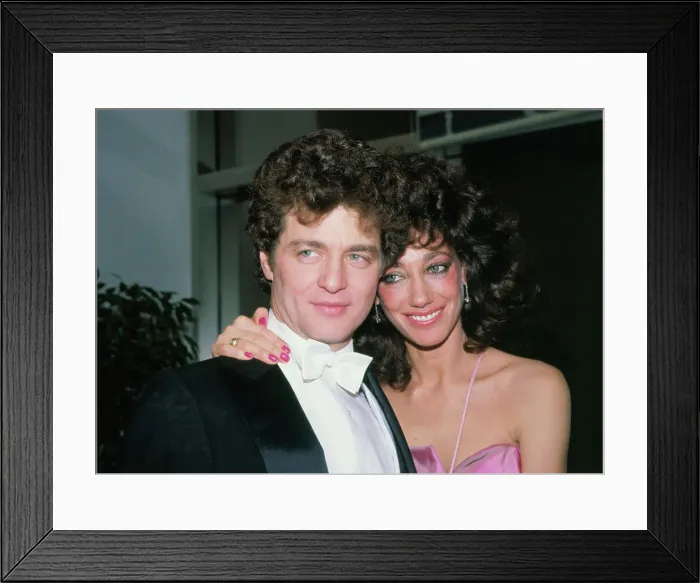 Framed Print : Marisa Berenson with Husband Framed Print : Marisa Berenson with Husband