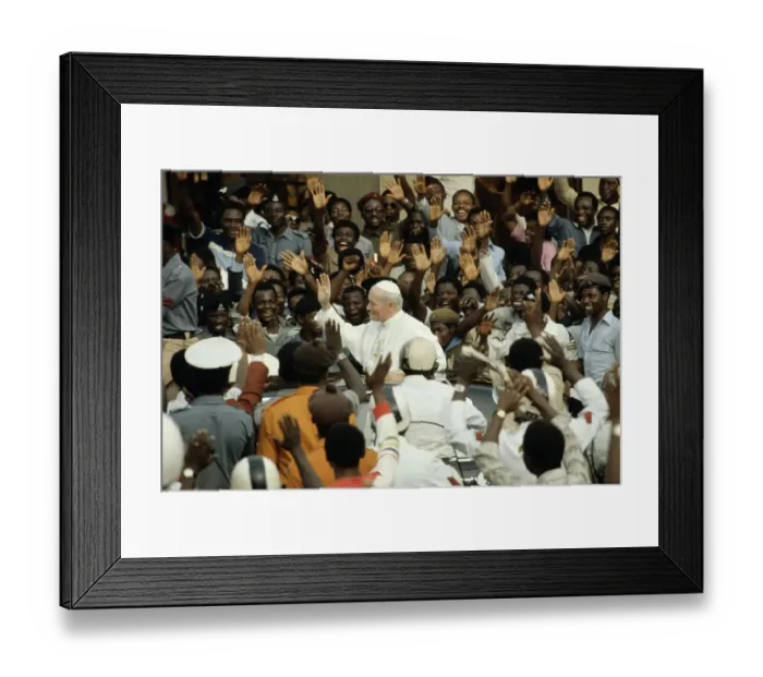 Framed Print : Pope John Paul II in Nigeria Framed Print : Pope John Paul II in Nigeria